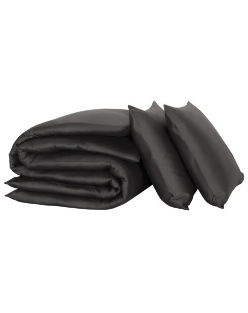 Olivia Ebony dekbedovertrekset van 100% katoen en satijn