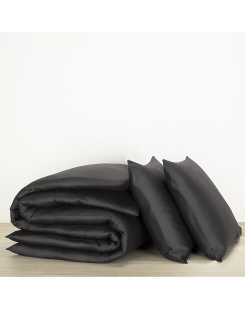 Olivia Ebony dekbedovertrekset van 100% katoen en satijn