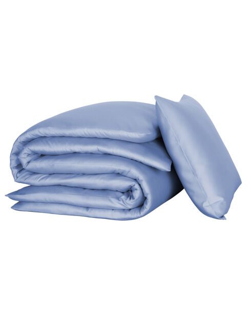 Parure housse de couette 100% Satin de Coton Olivia lavande