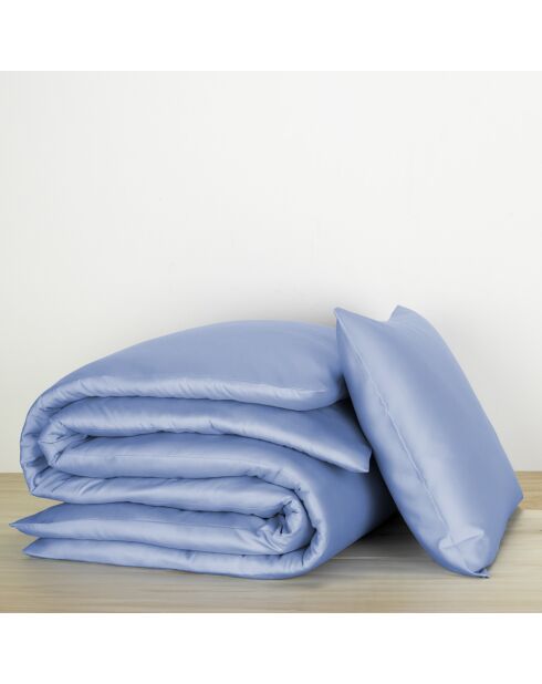 Parure housse de couette 100% Satin de Coton Olivia lavande