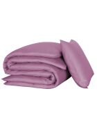 Parure housse de couette 100% Satin de Coton Olivia violette