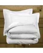 Parure housse de couette  en Percale de Coton Bumblebee blanc/argenté