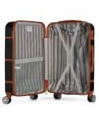 3 Valises + Vanity 4 roues Walter 55/65/75cm noir