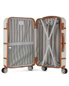 3 Valises + Vanity 4 roues Walter 55/65/75 cm beiges