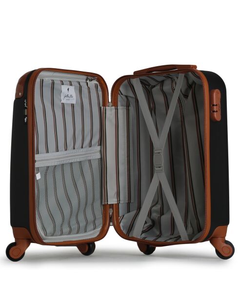 Valise Cabine 4 roues simples Henry-E 50 cm noire