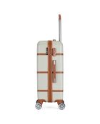 Valise Cabine 4 roues simples Walter 52 cm beige
