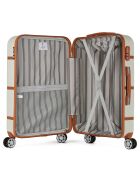 Valise Cabine 4 roues simples Walter 52 cm beige