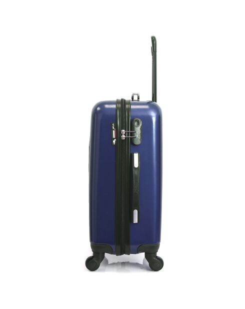 Valise Moyen Séjour 4 roues Darcy 62 cm bleu marine