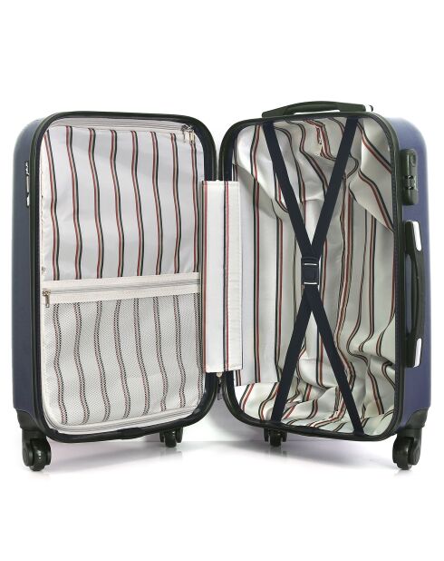 Valise Moyen Séjour 4 roues Darcy 62 cm bleu marine