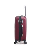 Valise Moyen Séjour 4 roues Darcy 62cm bordeaux