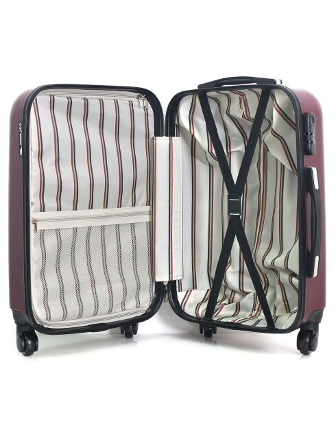 Valise Moyen Séjour 4 roues Darcy 62cm bordeaux