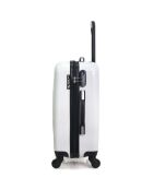 Valise Moyen Séjour 4 roues Darcy 62 cm beige