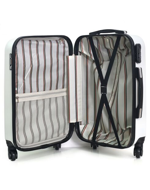 Valise Moyen Séjour 4 roues Darcy 62 cm beige