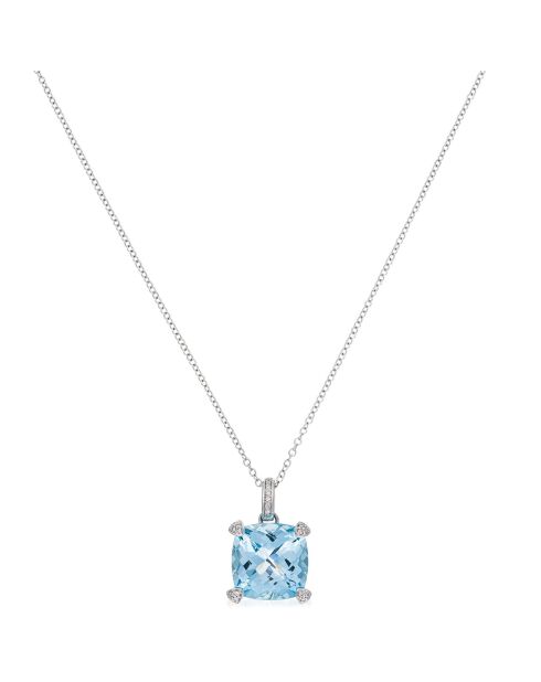 Pendentif Topaze Unique Topaze 2.70 cts or blanc