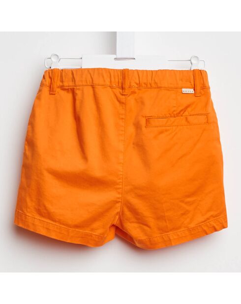 Short Loco en Coton orange