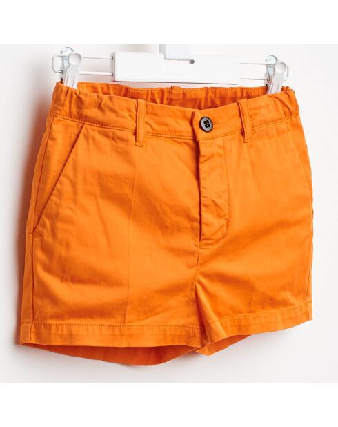Short Loco en Coton orange