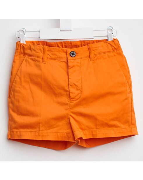 Short Loco en Coton orange