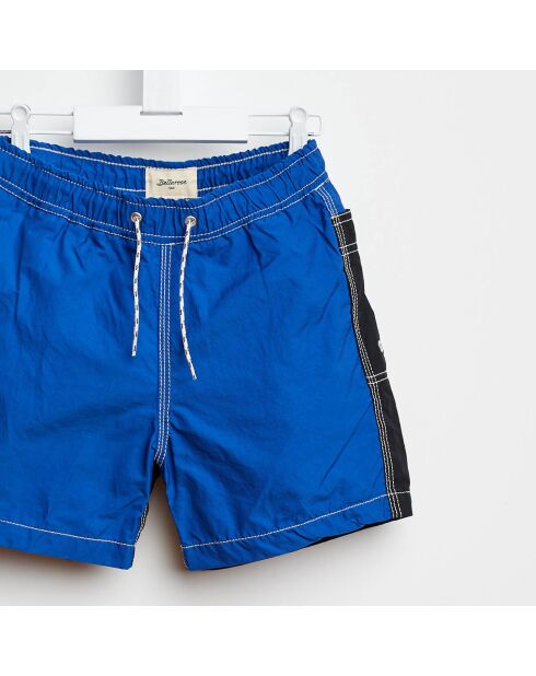 Short de bain Lazo bicolore bleu/noir