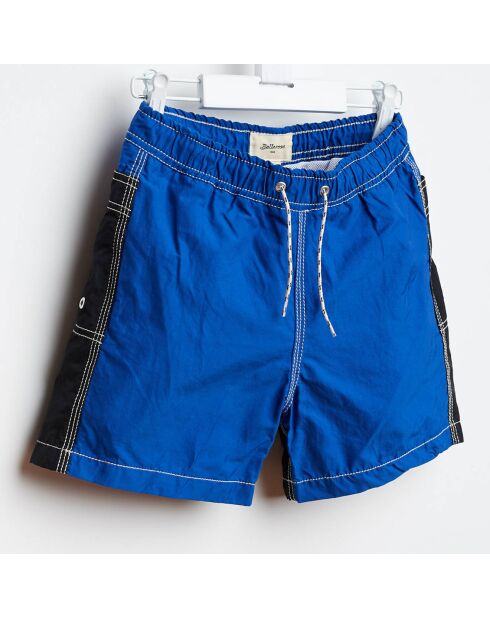 Short de bain Lazo bicolore bleu/noir