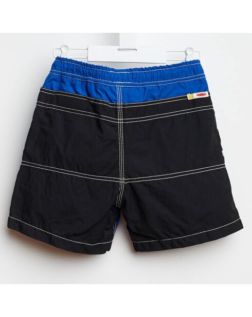 Short de bain Lazo bicolore bleu/noir