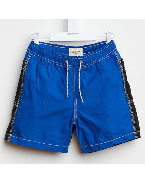 Short de bain Lazo bicolore bleu/noir