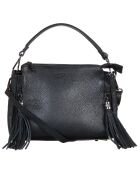 Sac à main en Cuir Smoo noir - 20x26x9 cm