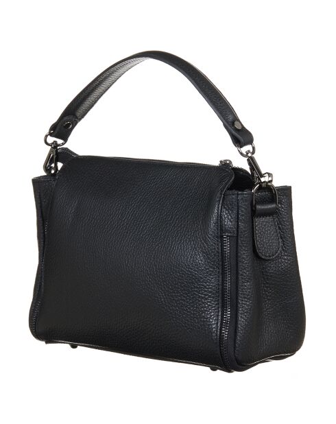 Zwarte Smoo leren handtas - 20x26x9 cm