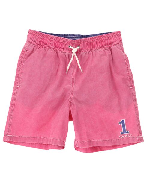 Short de Bain Number one fuchsia