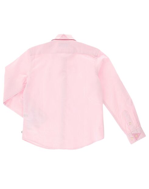 Chemise Number en Coton logo brodé rose
