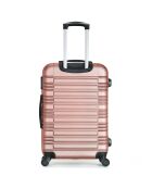 Lima Medium Stay Koffer met 4 wielen 65 cm roségoud