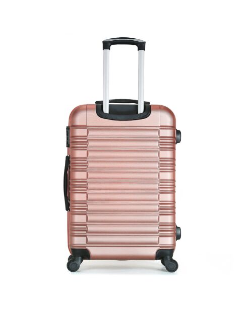 Lima Mittelgroßer Reisekoffer mit 4 Rädern 65 cm roségold