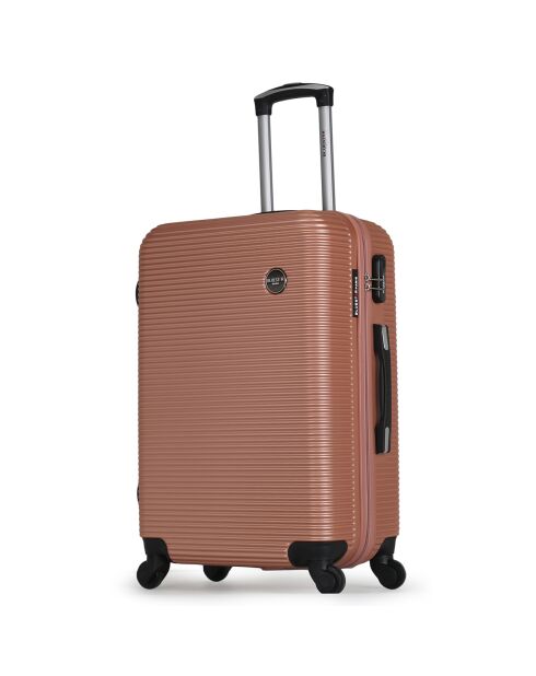 London-Reisekoffer mit 4 Rädern, 70 cm, roségold