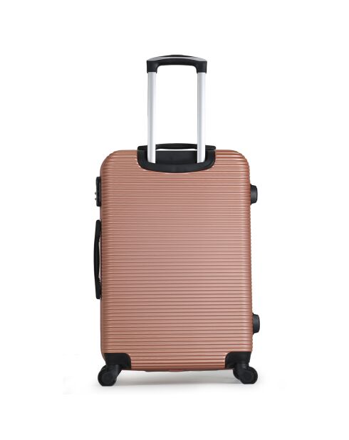 London Mittelgroßer Reisekoffer mit 4 Rädern, 60 cm, roségold
