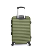 Valise Long Séjour 4 roues London 70 cm vert kaki