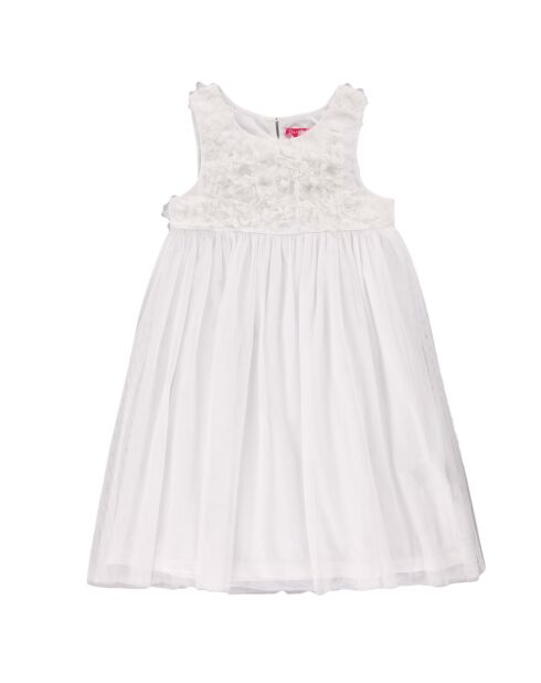 Salma Kleid mit geprägten Gänseblümchen und weißem Tüll