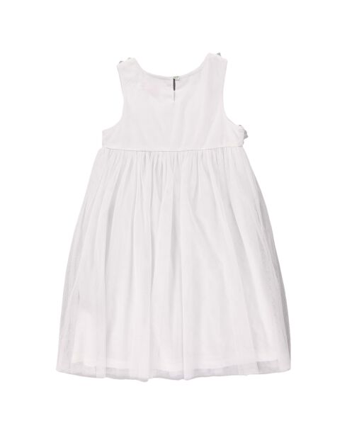 Salma Kleid mit geprägten Gänseblümchen und weißem Tüll