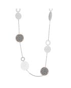 Sautoir Sofia argenté/doré/noir