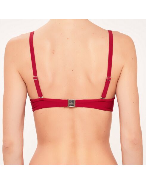 Costume da bagno a fascia croque con coppa da D a F rosso