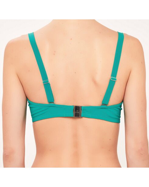 Bandeau-Badeanzug-Top mit Cups D bis G Cups grün