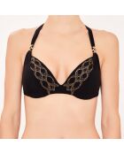 Haut de maillot de bain Triangle à coques noir