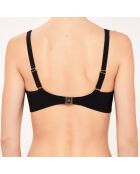 Haut de maillot de bain Corbeille à coques bonnets D à G noir