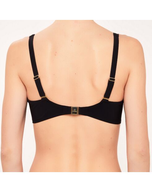 Haut de maillot de bain Corbeille à coques bonnets D à G noir