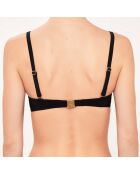 Haut de maillot de bain Bandeau à coque noir