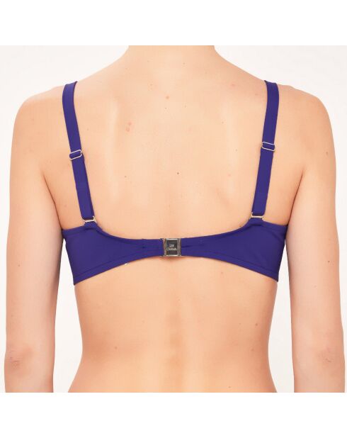 Top da bagno a forma di basket in conchiglia blu inchiostro