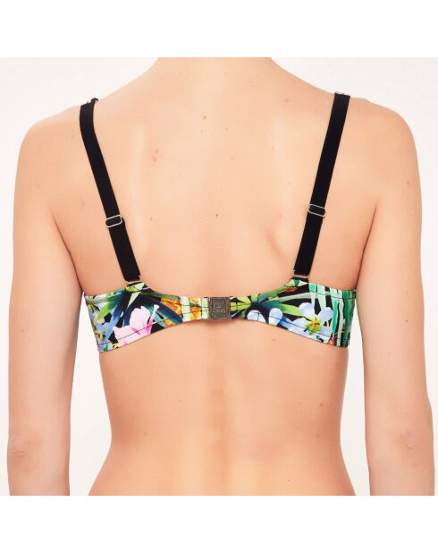 Corbeille Badeanzug Top Cups D bis G schwarz/grün