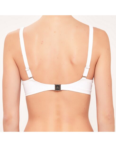 Top da bagno Corbeille con coppe da D a G, bianco