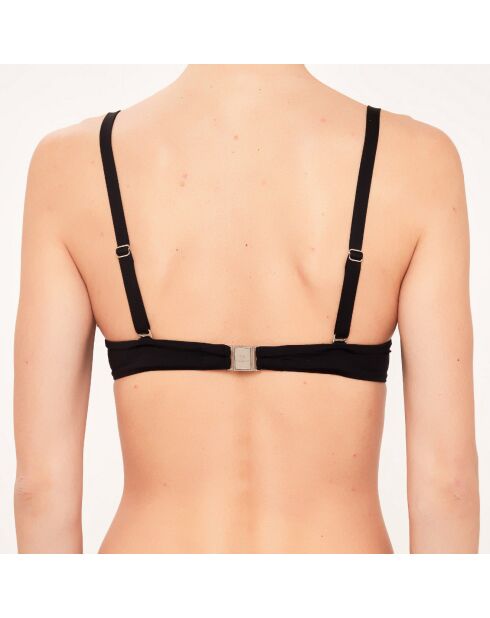 Haut de maillot de bain Corbeille à coques noir