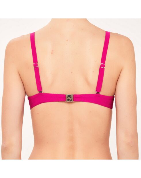 Top de baño Swarovski® fucsia con forma de cesta con forma de estuche con forma de joya Swarovski®