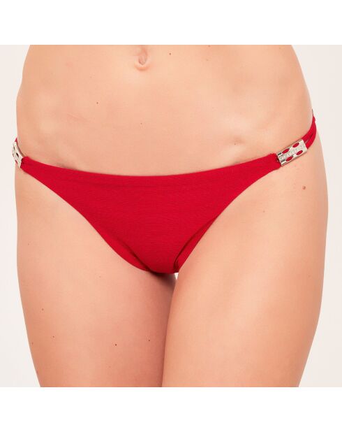 Slip bikini Swarovski® Carmine Jewel a vita bassa