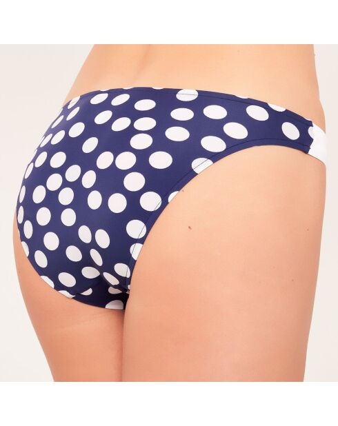 Bas de maillot de bain Slip taille basse bleu